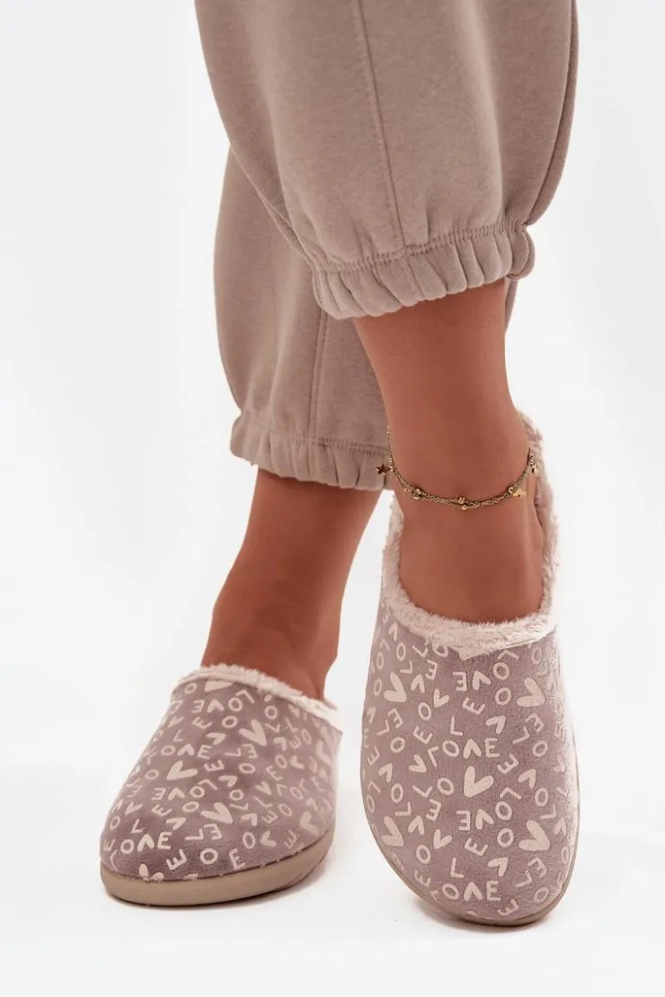 Damskie INBLU Kapcie Damskie Love ET000032 Beżowe
