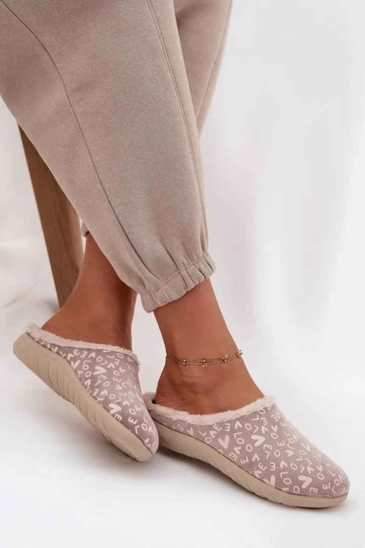 Damskie INBLU Kapcie Damskie Love ET000032 Beżowe
