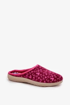 INBLU Kapcie Klasyczne|Klapki Damskie Klasyczne*Kapcie Damskie Love ET000032 Różowe Różowy