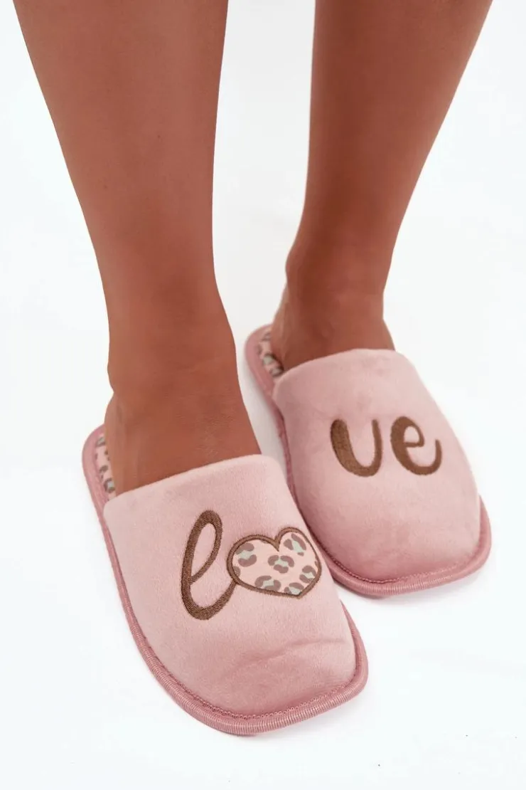 Damskie Buty damskie Vinceza Kapcie Damskie LOVE Vinceza 19960 Różowe