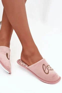 Damskie Buty damskie Vinceza Kapcie Damskie LOVE Vinceza 19960 Różowe