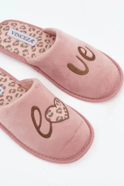 Damskie Buty damskie Vinceza Kapcie Damskie LOVE Vinceza 19960 Różowe