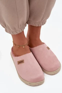 Damskie INBLU Kapcie Damskie Obuwie Domowe CS000045 Różowe