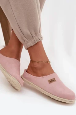 Damskie INBLU Kapcie Damskie Obuwie Domowe CS000045 Różowe