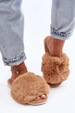 Boto Kapcie Klasyczne|Klapki Damskie Klasyczne*Kapcie Damskie Z Futerkiem Beżowe Vienitta