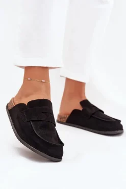 Boto Klapki Korkowe|Klapki Na Platformie*Klapki Chodaki Damskie Na Korkowej Platformie Czarne Nivalia Czarny