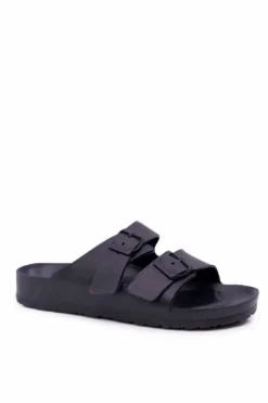 Damskie Big Star Shoes Klapki Damskie Big Star Czarne AA274A156