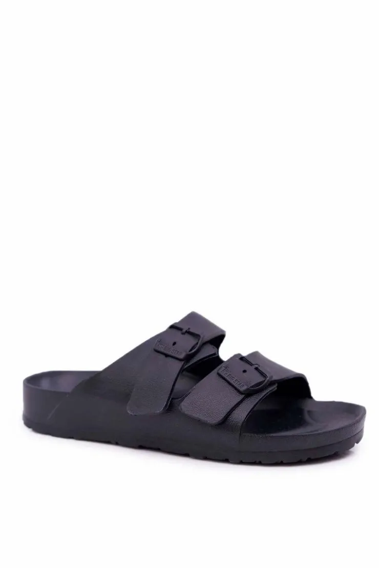 Damskie Big Star Shoes Klapki Damskie Big Star Czarne AA274A156