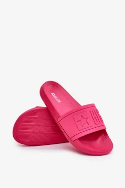 Big Star Shoes Klapki Sportowe|Klapki Damskie Big Star*Klapki Damskie Big Star NN274A668 Fuksja Różowy