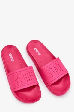 Big Star Shoes Klapki Sportowe|Klapki Damskie Big Star*Klapki Damskie Big Star NN274A668 Fuksja Różowy