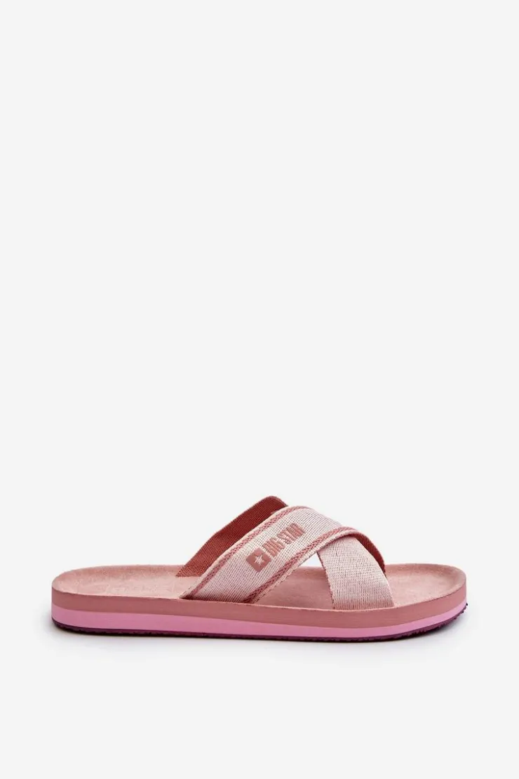 Discount Big Star Shoes Klapki Damskie Big Star NN274A058 Różowe Różowy