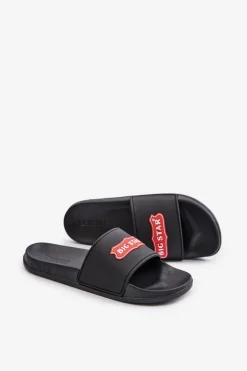 Damskie Big Star Shoes Klapki Damskie Big Star OO274038 Czarne