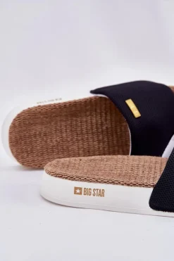 Best Big Star Shoes Klapki Damskie Big Star RR274A108 Czarne Czarny