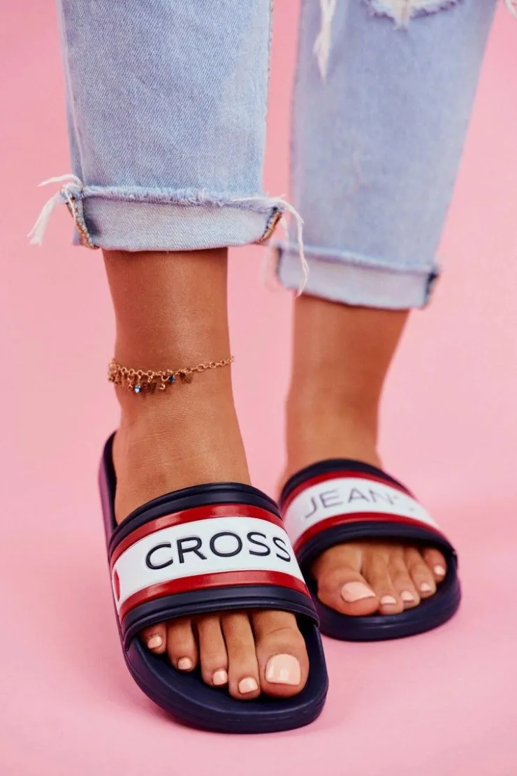 Cross Jeans Klapki Sportowe|Klapki Damskie Klasyczne*Klapki Damskie Granatowe FF2R4160C