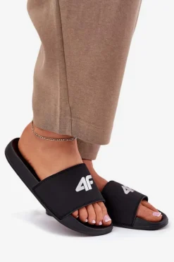 4F Klapki Sportowe|Klapki Damskie Klasyczne*Klapki Damskie RMM00FSLIF010-20S Czarne Czarny