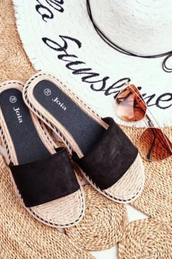 Damskie Boto Klapki Damskie Klasyczne Zamszowe Czarne Look At Me