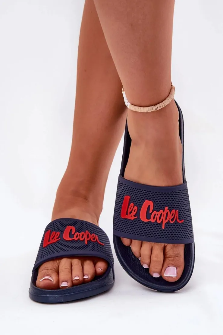Damskie Lee Cooper Klapki Damskie LCW-25-07-3524L Granatowe