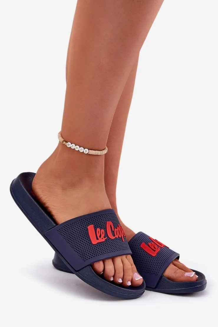Damskie Lee Cooper Klapki Damskie LCW-25-07-3524L Granatowe
