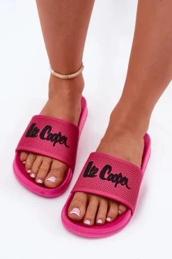 Outlet Lee Cooper Klapki Damskie LCW-25-07-3521L Fuksja Różowy