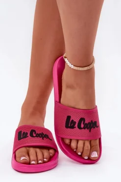 Outlet Lee Cooper Klapki Damskie LCW-25-07-3521L Fuksja Różowy
