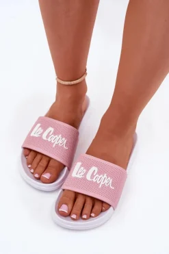 Lee Cooper Klapki Basenowe|Klapki Damskie Klasyczne*Klapki Damskie LCW-25-07-3520L Jasnoróżowe