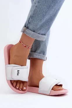 New Lee Cooper Klapki Damskie LCW-24-42-2491L Różowe