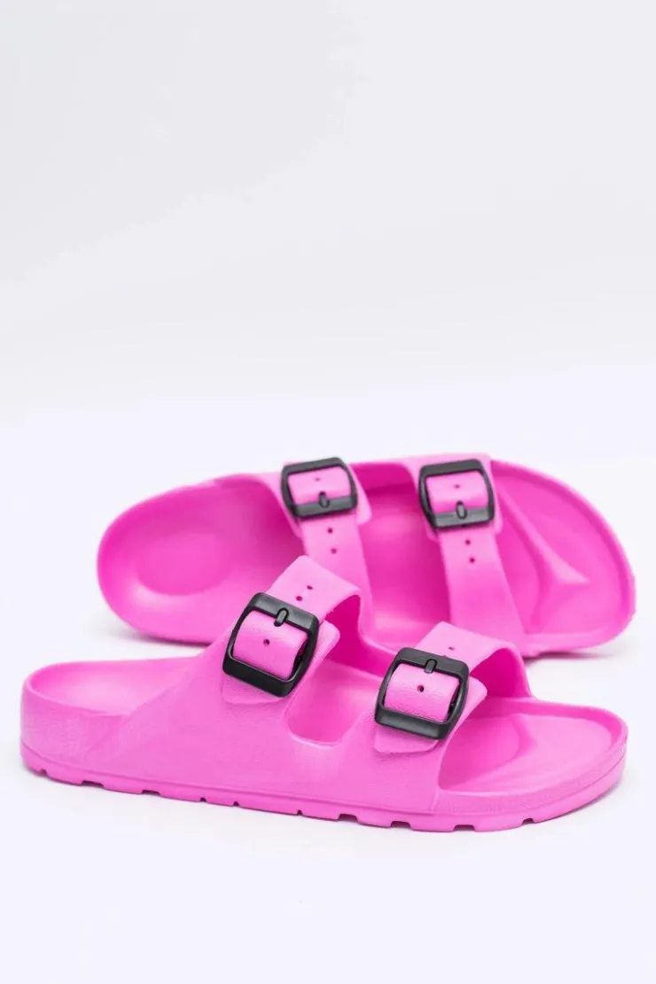 Online Boto Klapki Damskie Lekkie Ogrodowe Różowe