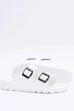 Damskie Boto Klapki Damskie Lekkie Ogrodowe Białe