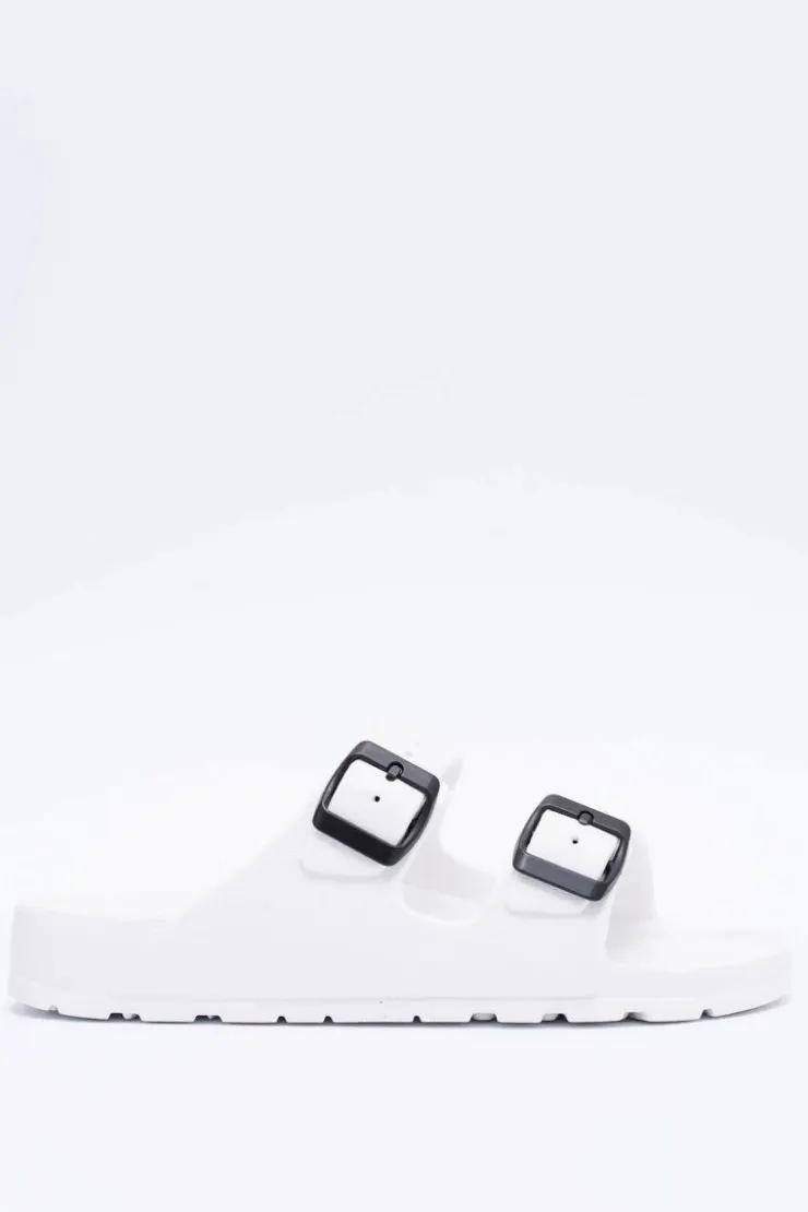 Damskie Boto Klapki Damskie Lekkie Ogrodowe Białe