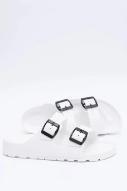 Damskie Boto Klapki Damskie Lekkie Ogrodowe Białe