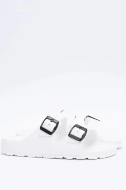 Damskie Boto Klapki Damskie Lekkie Ogrodowe Białe