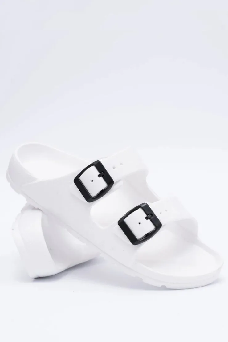 Damskie Boto Klapki Damskie Lekkie Ogrodowe Białe