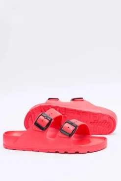 Boto Klapki Sportowe|Klapki Damskie Klasyczne*Klapki Damskie Lekkie Ogrodowe Czerwone