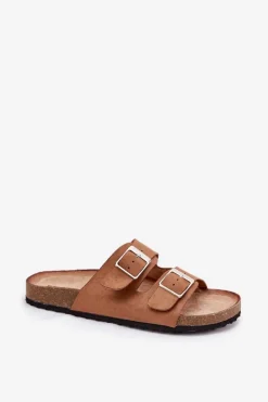 Boto Klapki Korkowe|Klapki Na Platformie*Klapki Damskie Na Korkowej Platformie Klamry Camel Evisolla