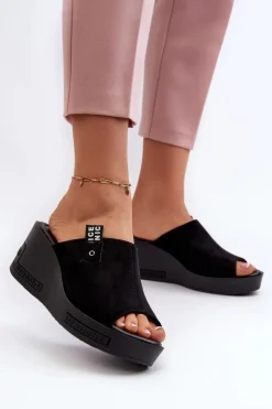 Buty damskie Vinceza Klapki Na Koturnie|Klapki Damskie Klasyczne*Klapki Damskie Na Koturnie Czarne Vleni