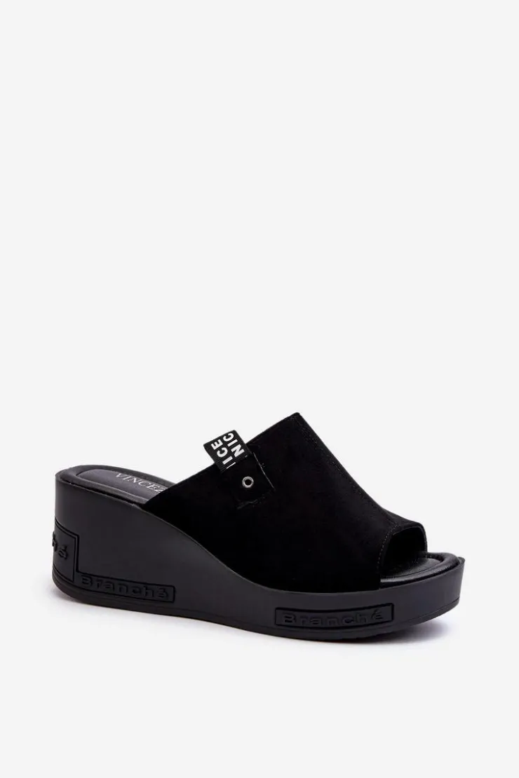 Buty damskie Vinceza Klapki Na Koturnie|Klapki Damskie Klasyczne*Klapki Damskie Na Koturnie Czarne Vleni