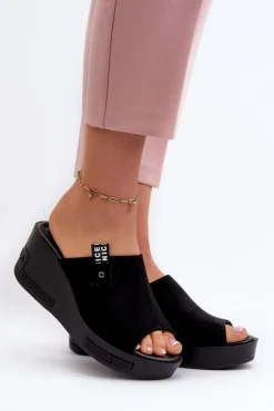 Buty damskie Vinceza Klapki Na Koturnie|Klapki Damskie Klasyczne*Klapki Damskie Na Koturnie Czarne Vleni