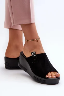 Buty damskie Vinceza Klapki Na Koturnie|Klapki Damskie Klasyczne*Klapki Damskie Na Koturnie Czarne Vleni