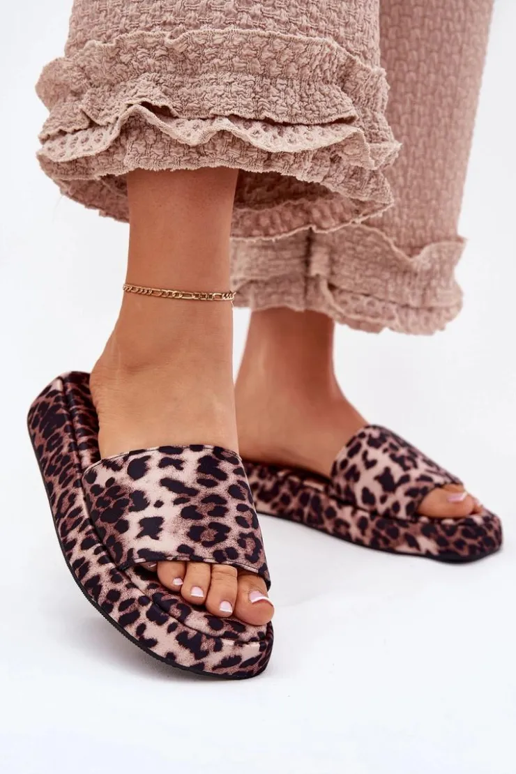 Boto Klapki Na Platformie|Klapki Damskie Klasyczne*Klapki Damskie Na Platformie Panterka Dovasse