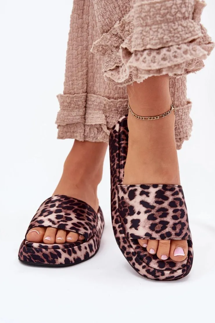 Boto Klapki Na Platformie|Klapki Damskie Klasyczne*Klapki Damskie Na Platformie Panterka Dovasse