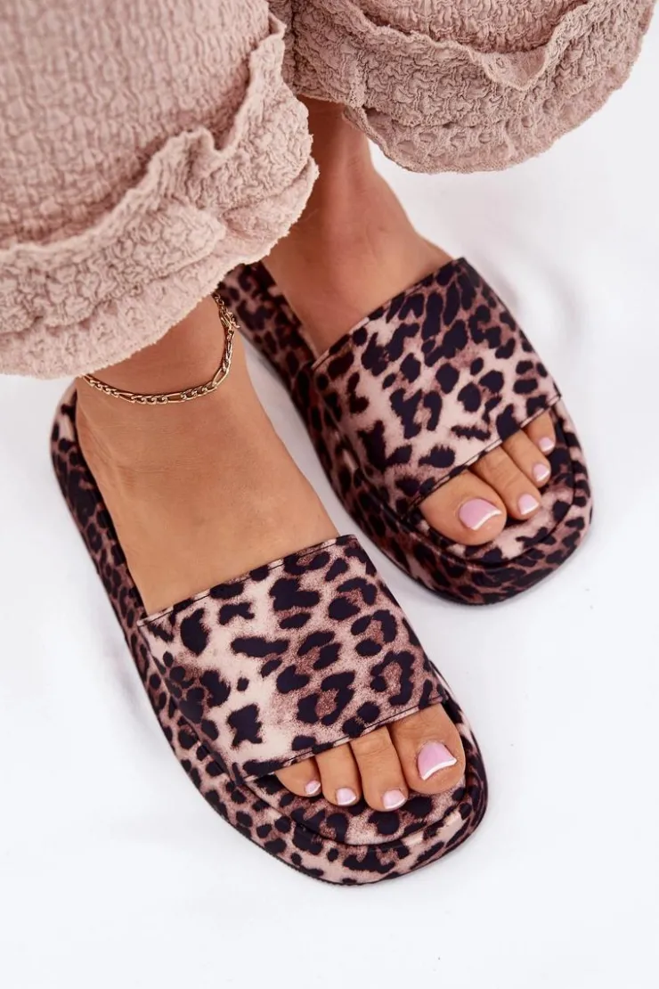 Boto Klapki Na Platformie|Klapki Damskie Klasyczne*Klapki Damskie Na Platformie Panterka Dovasse