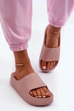 Boto Klapki Basenowe|Klapki Na Platformie*Klapki Damskie Na Platformie Piankowe Różowe Airaplea Różowy