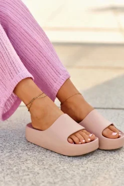 Boto Klapki Basenowe|Klapki Na Platformie*Klapki Damskie Na Platformie Piankowe Różowe Airaplea Różowy