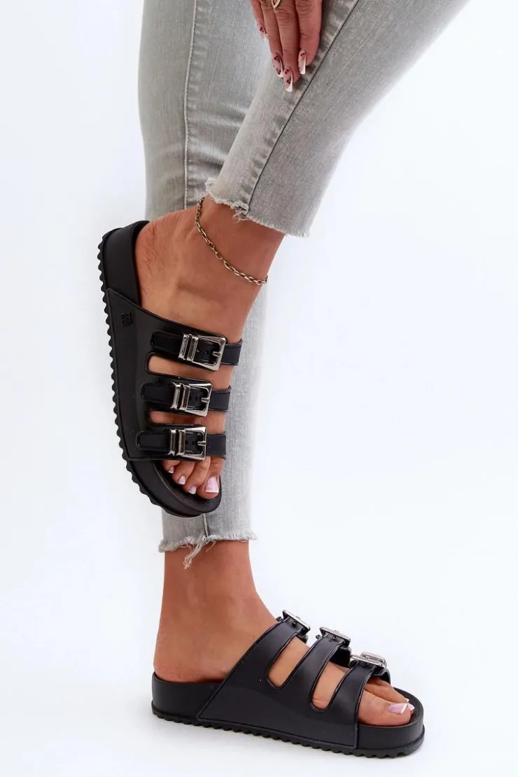 Outlet ZAXY Klapki Damskie Pachnące NN2850099 Czarne