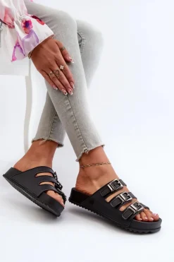 Outlet ZAXY Klapki Damskie Pachnące NN2850099 Czarne