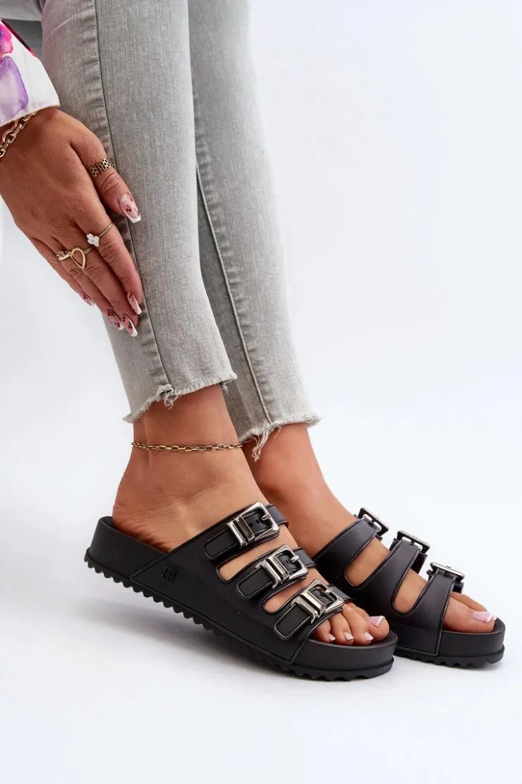 Outlet ZAXY Klapki Damskie Pachnące NN2850099 Czarne