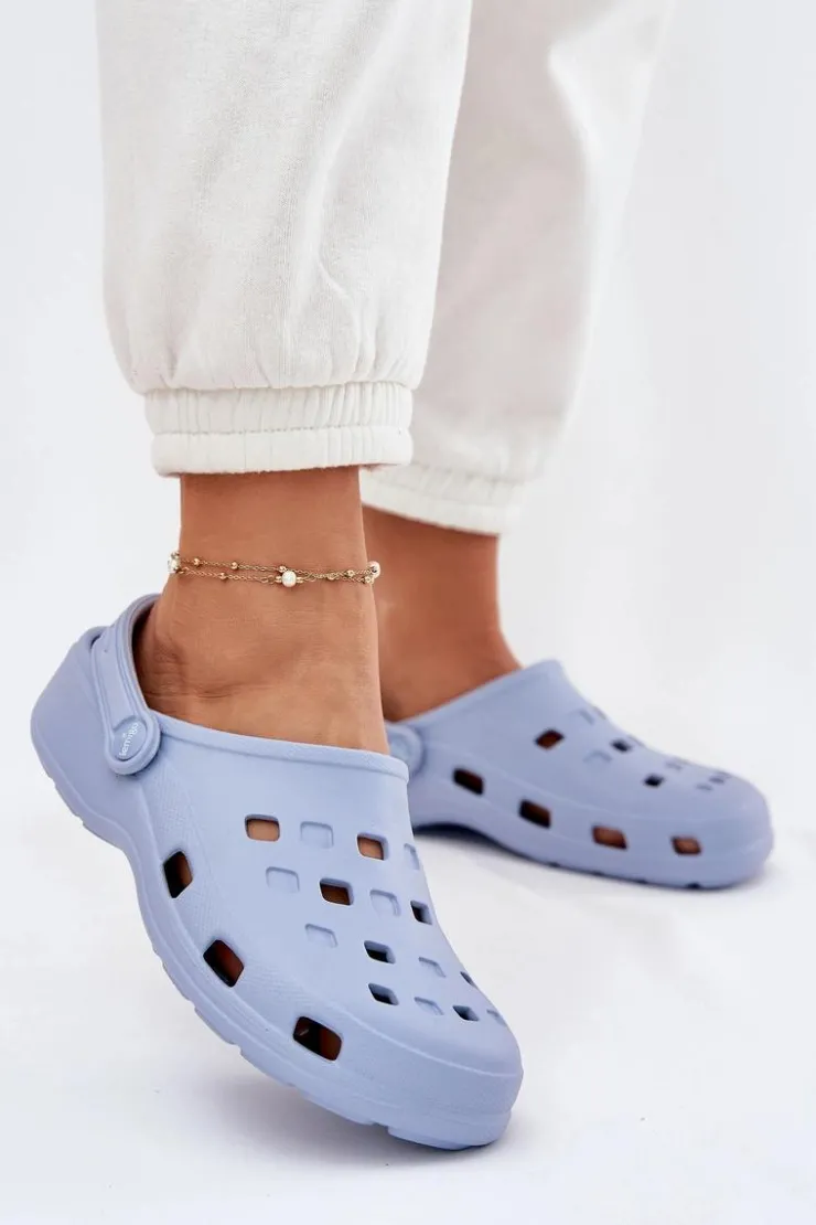 Boto Klapki Basenowe|Klapki Damskie Klasyczne*Klapki Damskie Piankowe LEMIGO 806 e Niebieski