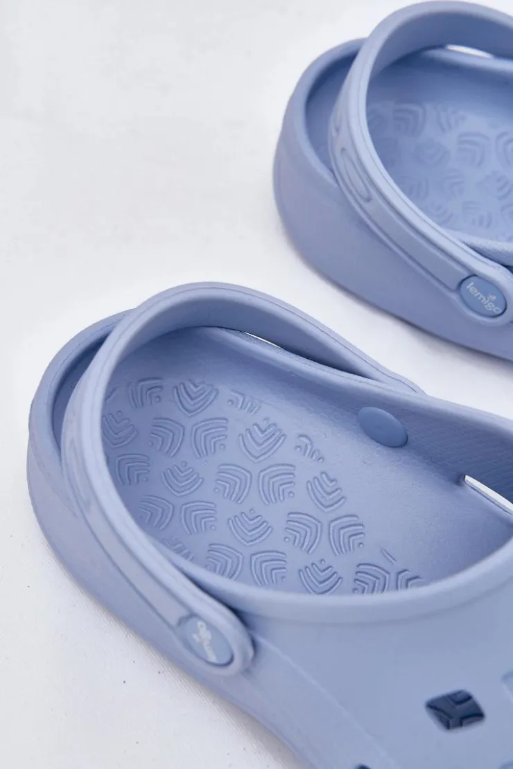 Boto Klapki Basenowe|Klapki Damskie Klasyczne*Klapki Damskie Piankowe LEMIGO 806 e Niebieski