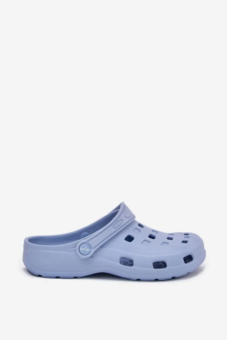 Boto Klapki Basenowe|Klapki Damskie Klasyczne*Klapki Damskie Piankowe LEMIGO 806 e Niebieski