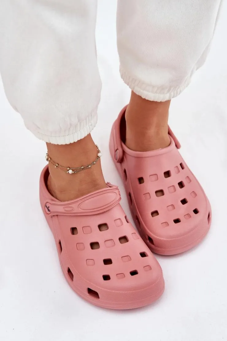 Boto Klapki Basenowe|Klapki Damskie Klasyczne*Klapki Damskie Piankowe LEMIGO 806 Różowe Różowy